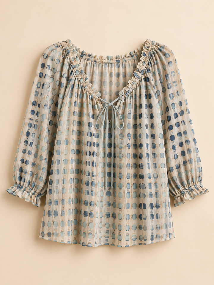 Vivienne | Vintage Print Blouse