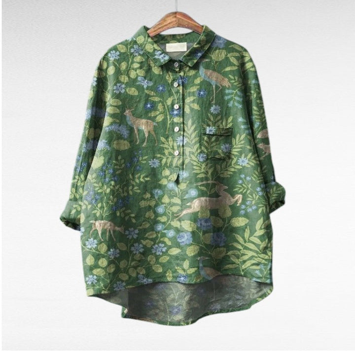 Elegant Patterned Shirt Émilie (Buy One Get One Free!)