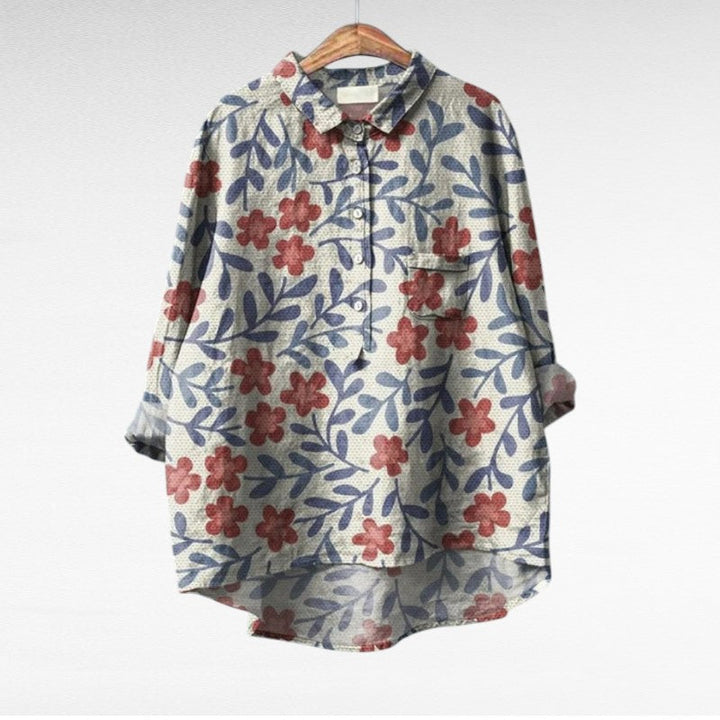 Elegant Patterned Shirt Émilie (Buy One Get One Free!)