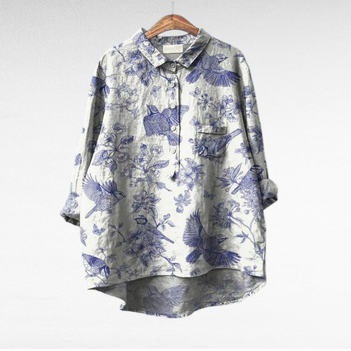 Elegant Patterned Shirt Émilie (Buy One Get One Free!)