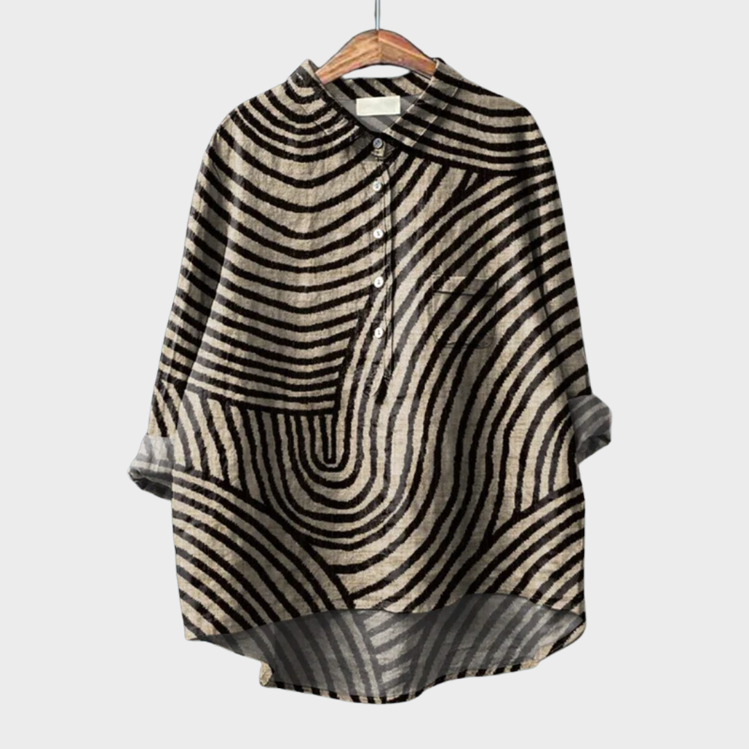 Elegant Patterned Shirt Émilie (Buy One Get One Free!)