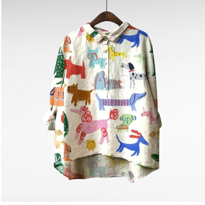 Elegant Patterned Shirt Émilie (Buy One Get One Free!)