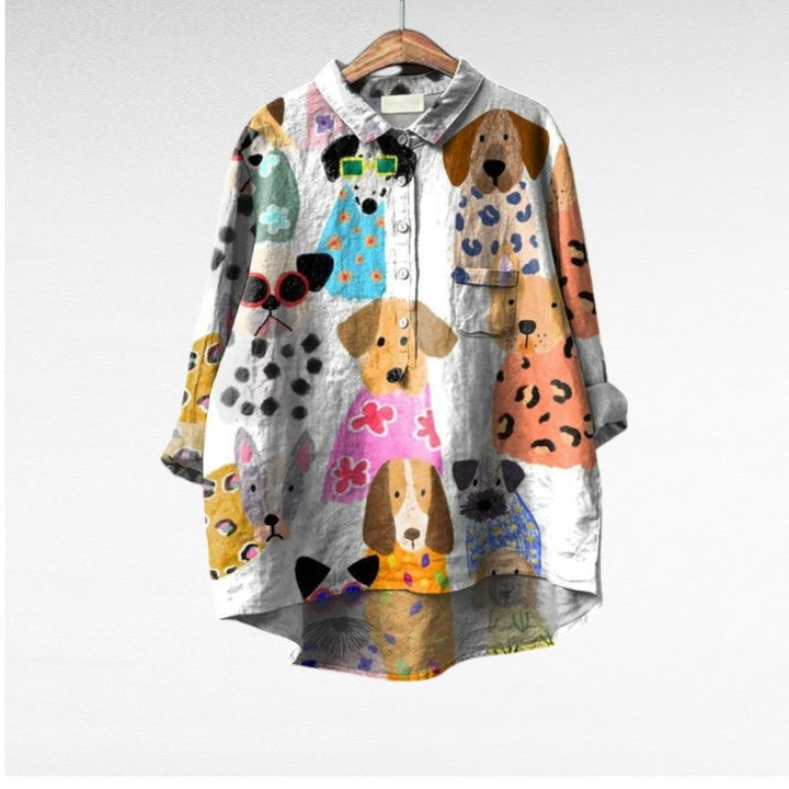 Elegant Patterned Shirt Émilie (Buy One Get One Free!)