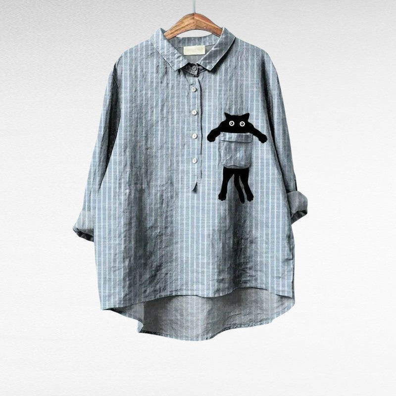 Elegant Patterned Shirt Émilie (Buy One Get One Free!)