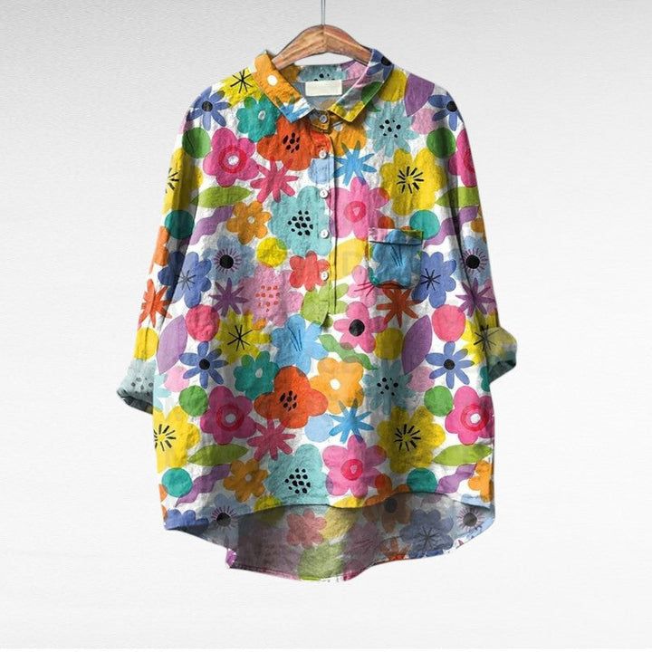 Elegant Patterned Shirt Émilie (Buy One Get One Free!)