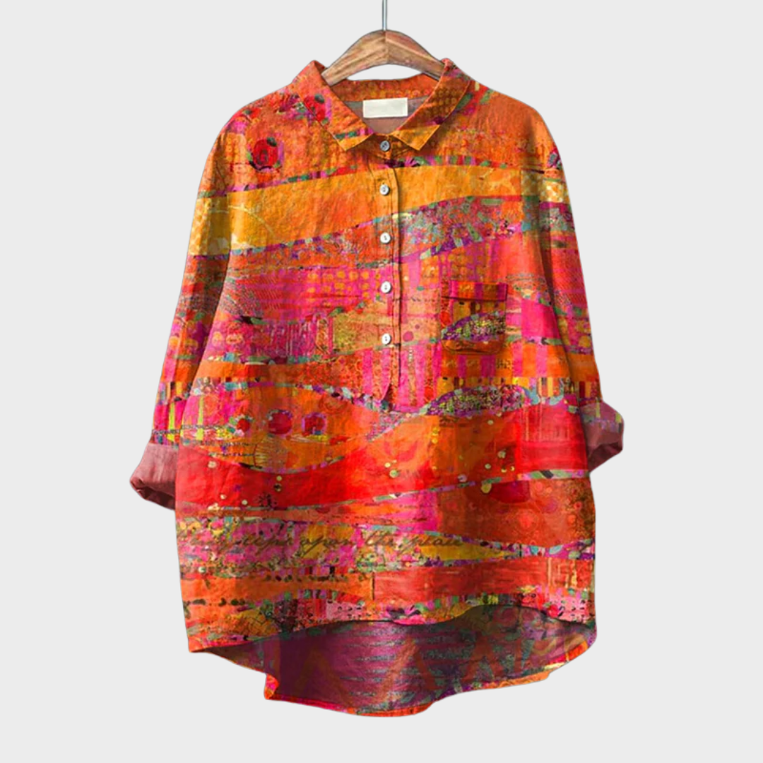 Elegant Patterned Shirt Émilie (Buy One Get One Free!)