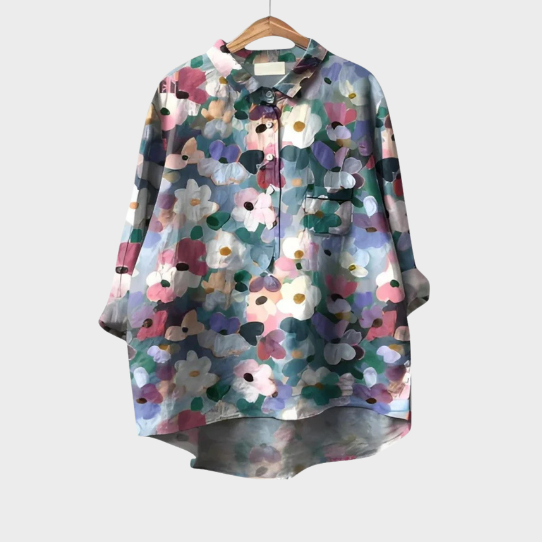 Elegant Patterned Shirt Émilie (Buy One Get One Free!)