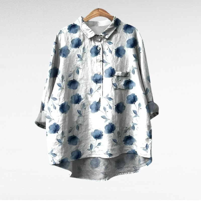 Elegant Patterned Shirt Émilie (Buy One Get One Free!)