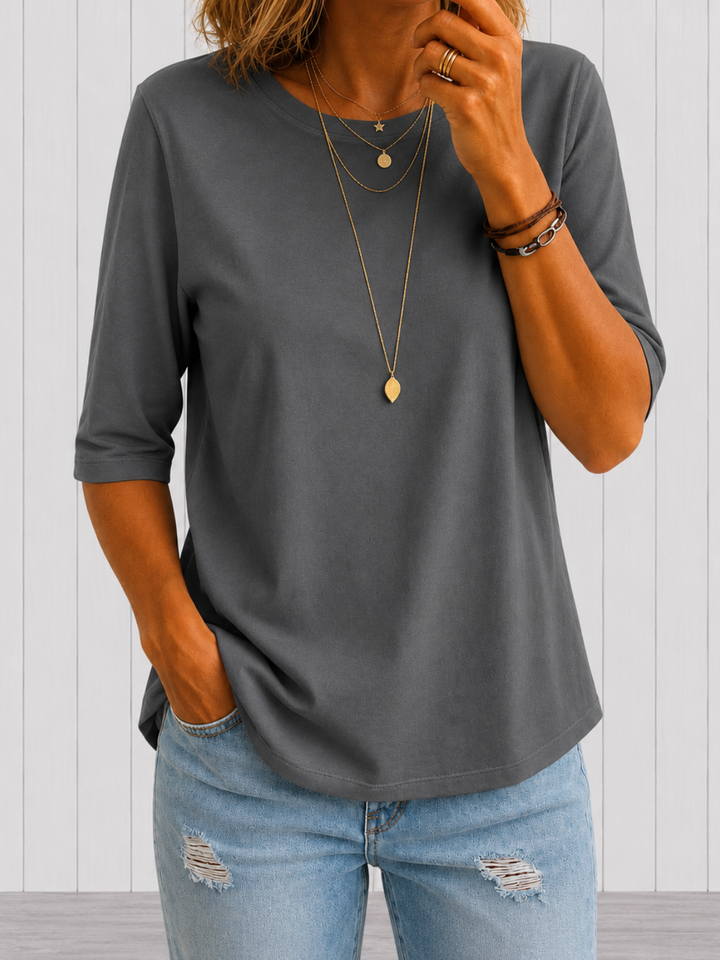 Everyday Top with Three-Quarter Sleeves