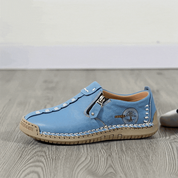 Camilla | Comfortable Zip-Up Orthopaedic Loafers