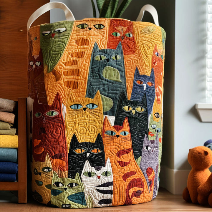 Minerva™ | Cesta Acolchada Diseños de Gatos