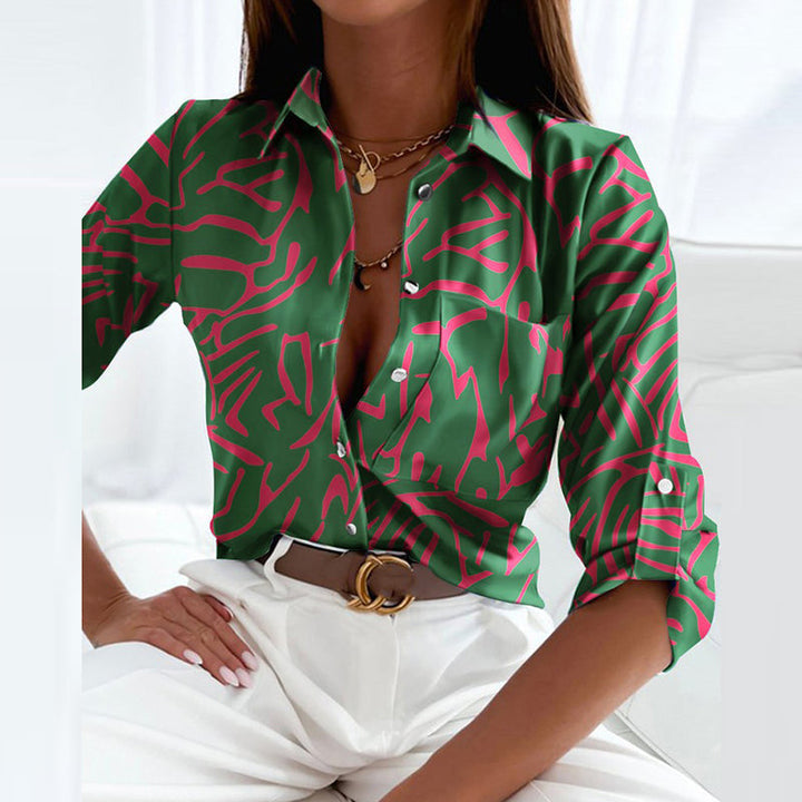 Elegant Blouse with Emmy Collar