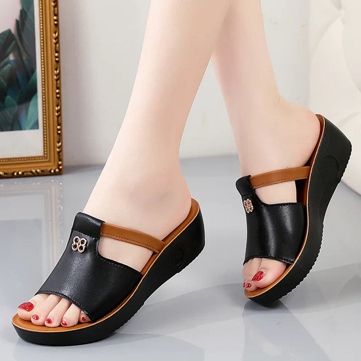 Leather Open-Toe Sandals – For Women | Savona