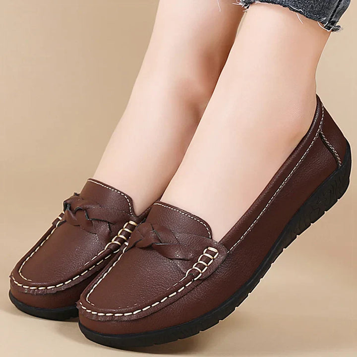 Leather Slip-On Shoes – Women's Cushioned Loafers | Savona