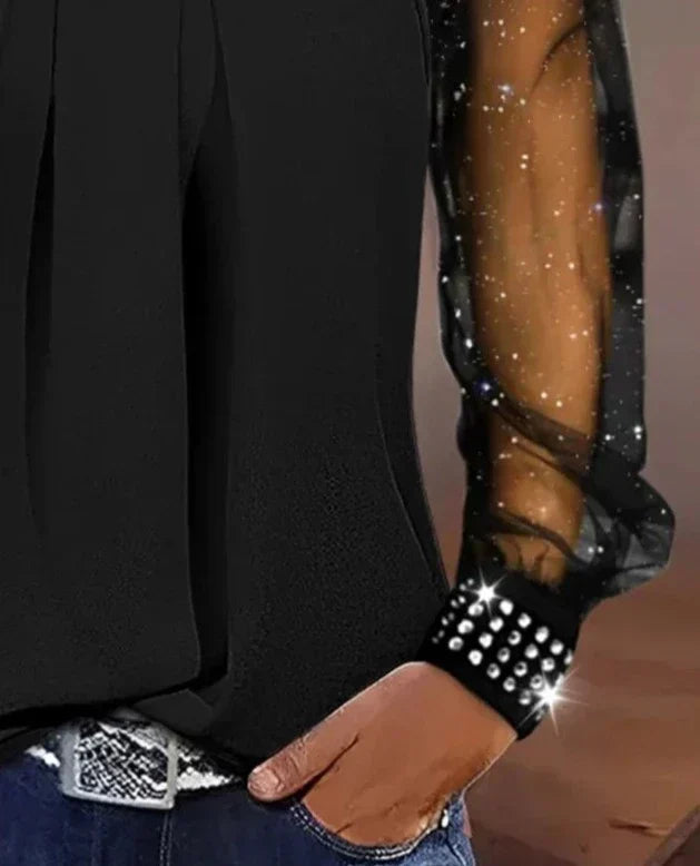 Elegant Sequin Knit Top Nina
