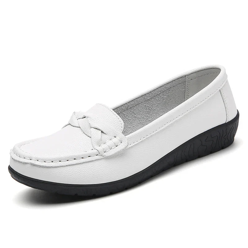 Leather Slip-On Shoes – Women's Cushioned Loafers | Savona