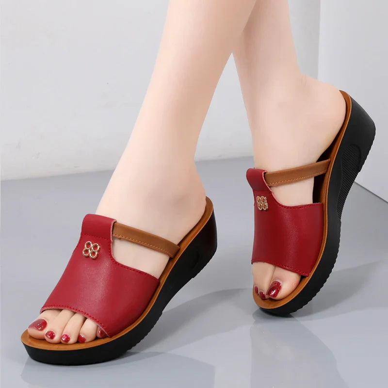 Leather Open-Toe Sandals – For Women | Savona