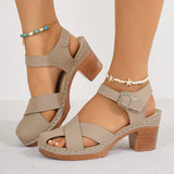 Block Heel Sandals – Women's Open Toe Ankle Strap Heels | Savona
