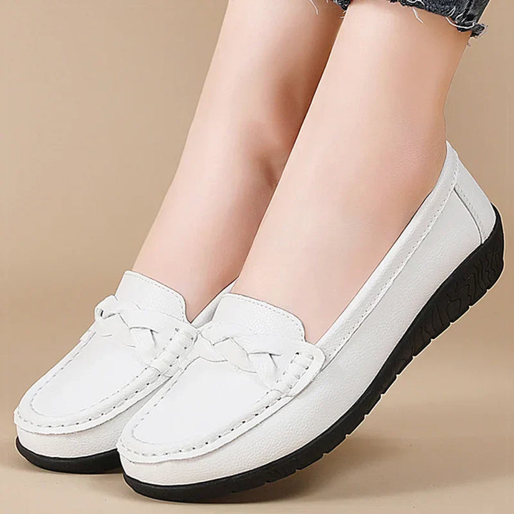 Leather Slip-On Shoes – Women's Cushioned Loafers | Savona