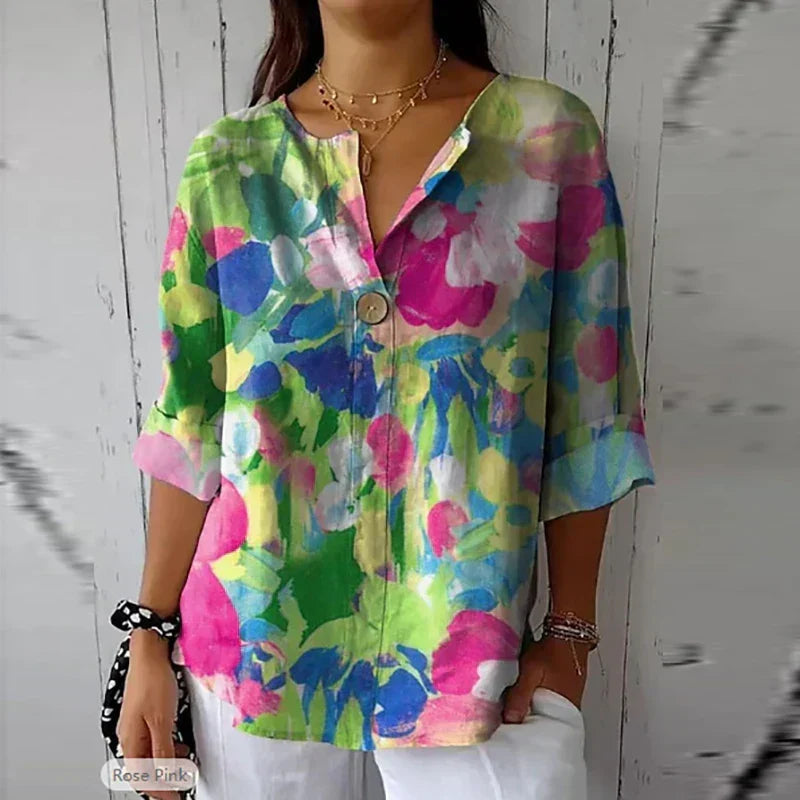 Elegant Floral Blouse Marie