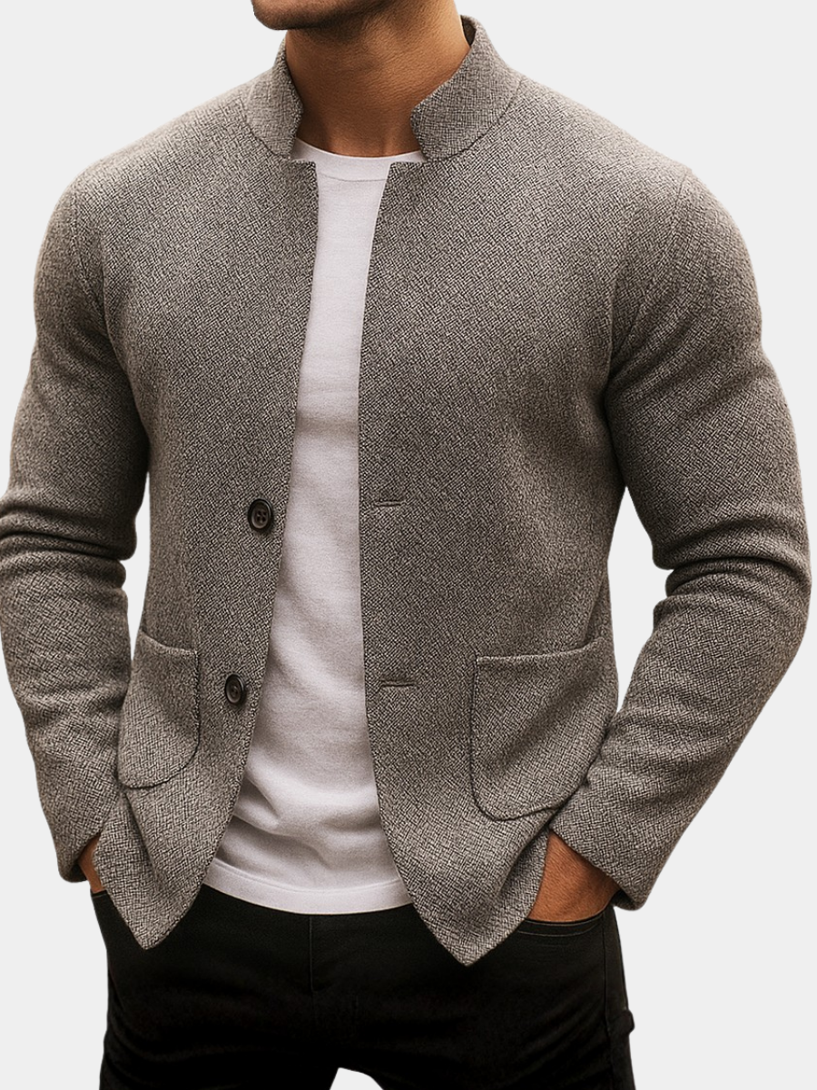 Men's Knitted Wool Cardigan