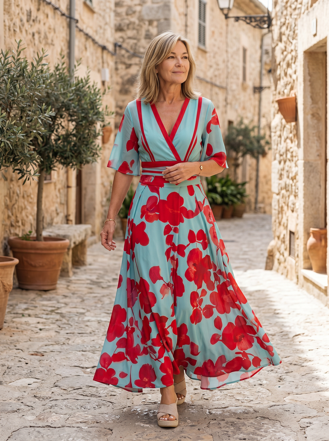 Leila | Elegant Floral Dress