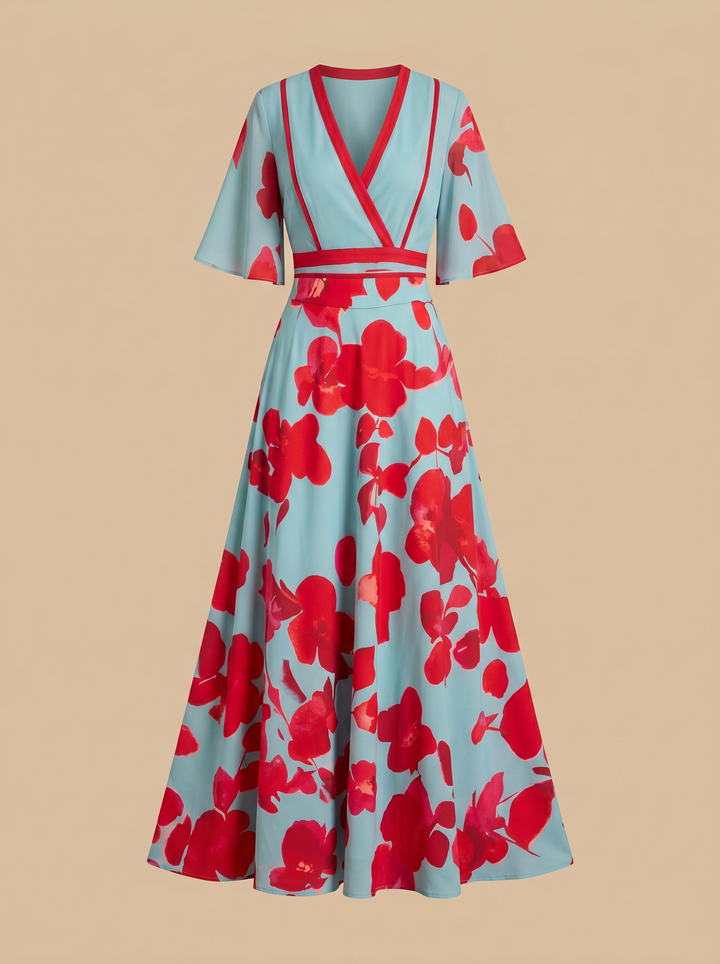 Leila | Elegant Floral Dress