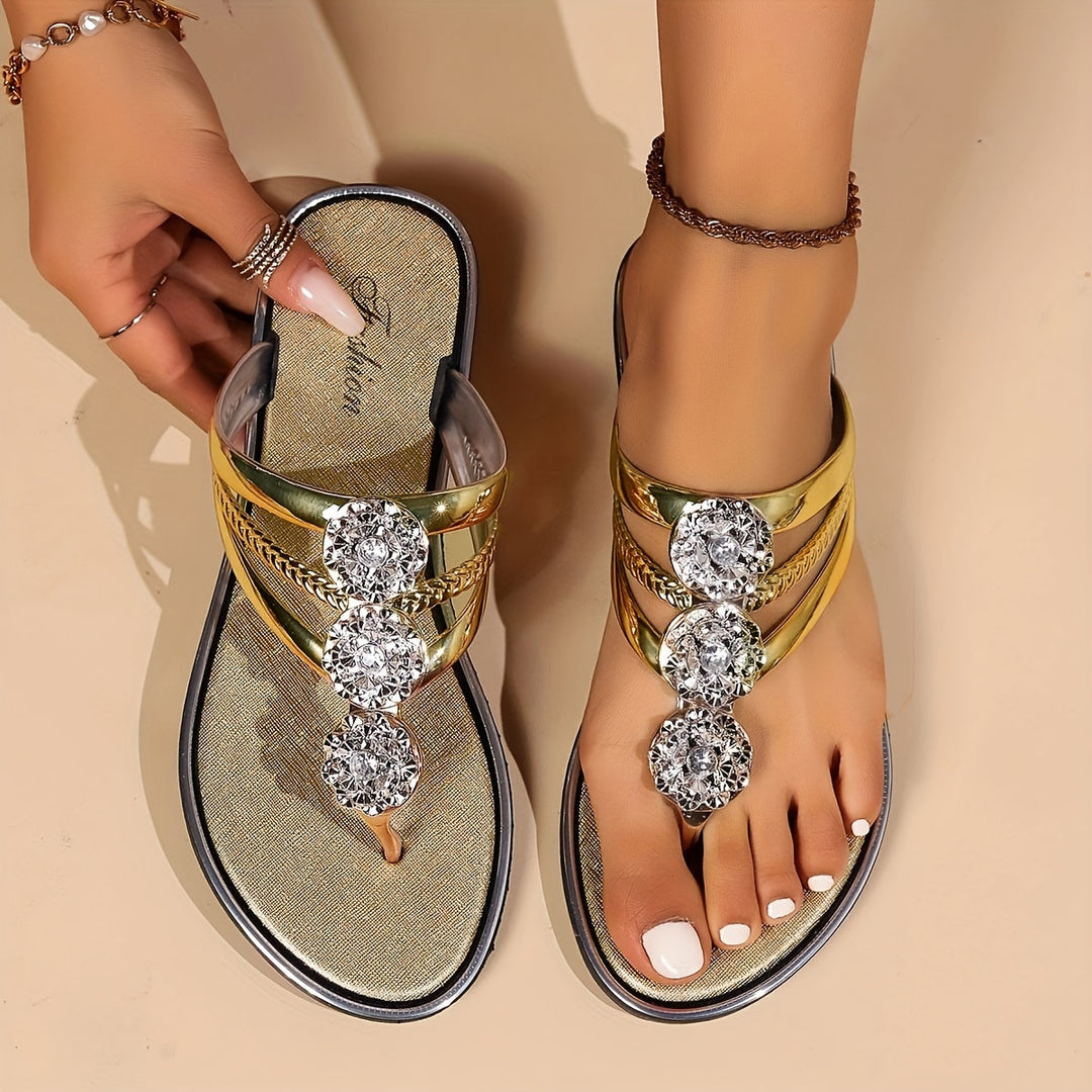 Eloira | Glam Flat Sandals