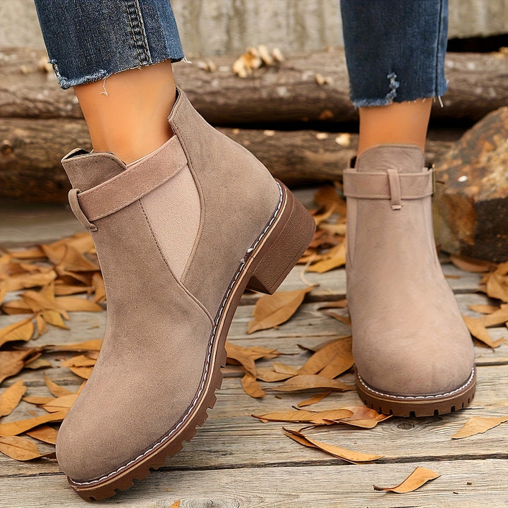 Brynn | Women's Buckle Ankle Boot with Block Heel