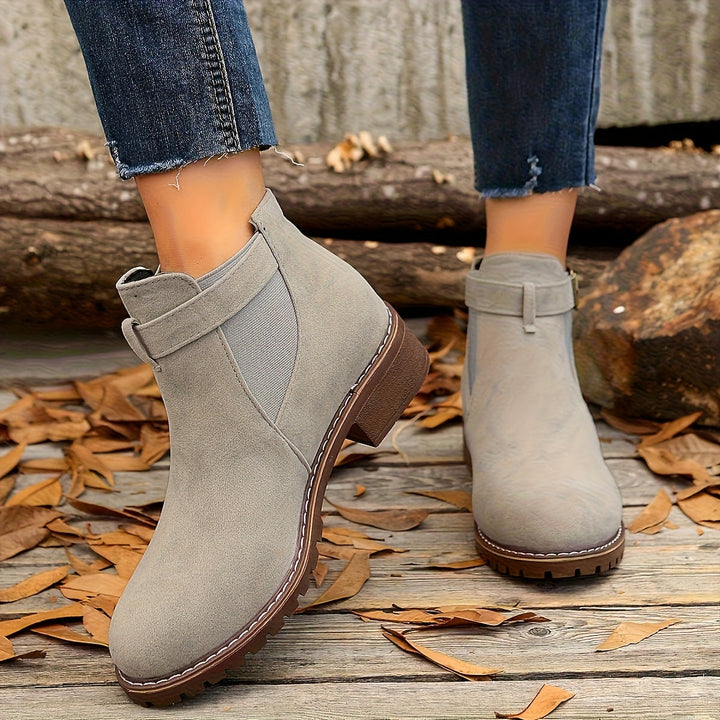 Brynn | Women's Buckle Ankle Boot with Block Heel