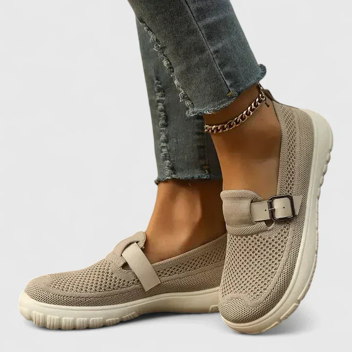 Scout | Knit Buckle Strap Slip-On Loafers