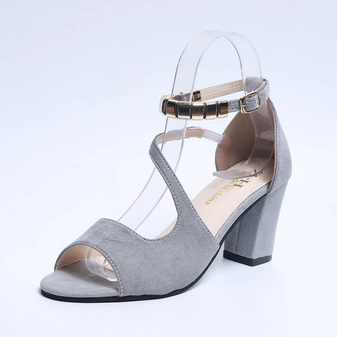 Bella | Open Toe Block Heel Ankle Strap Sandals