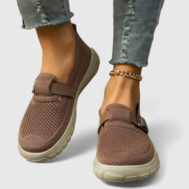 Scout | Knit Buckle Strap Slip-On Loafers