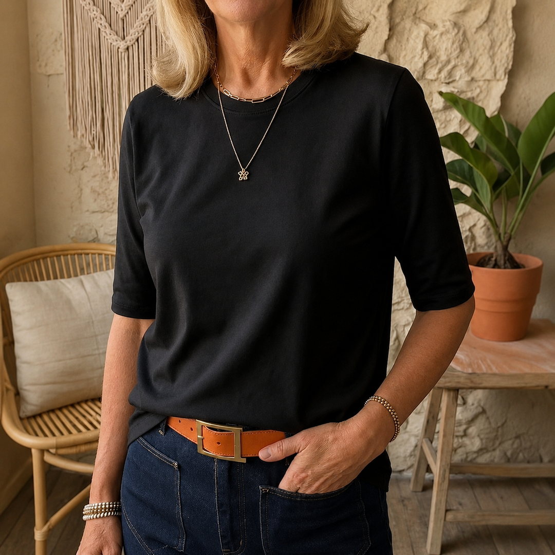 Hedvig – Vardagströja med halvlång ärm