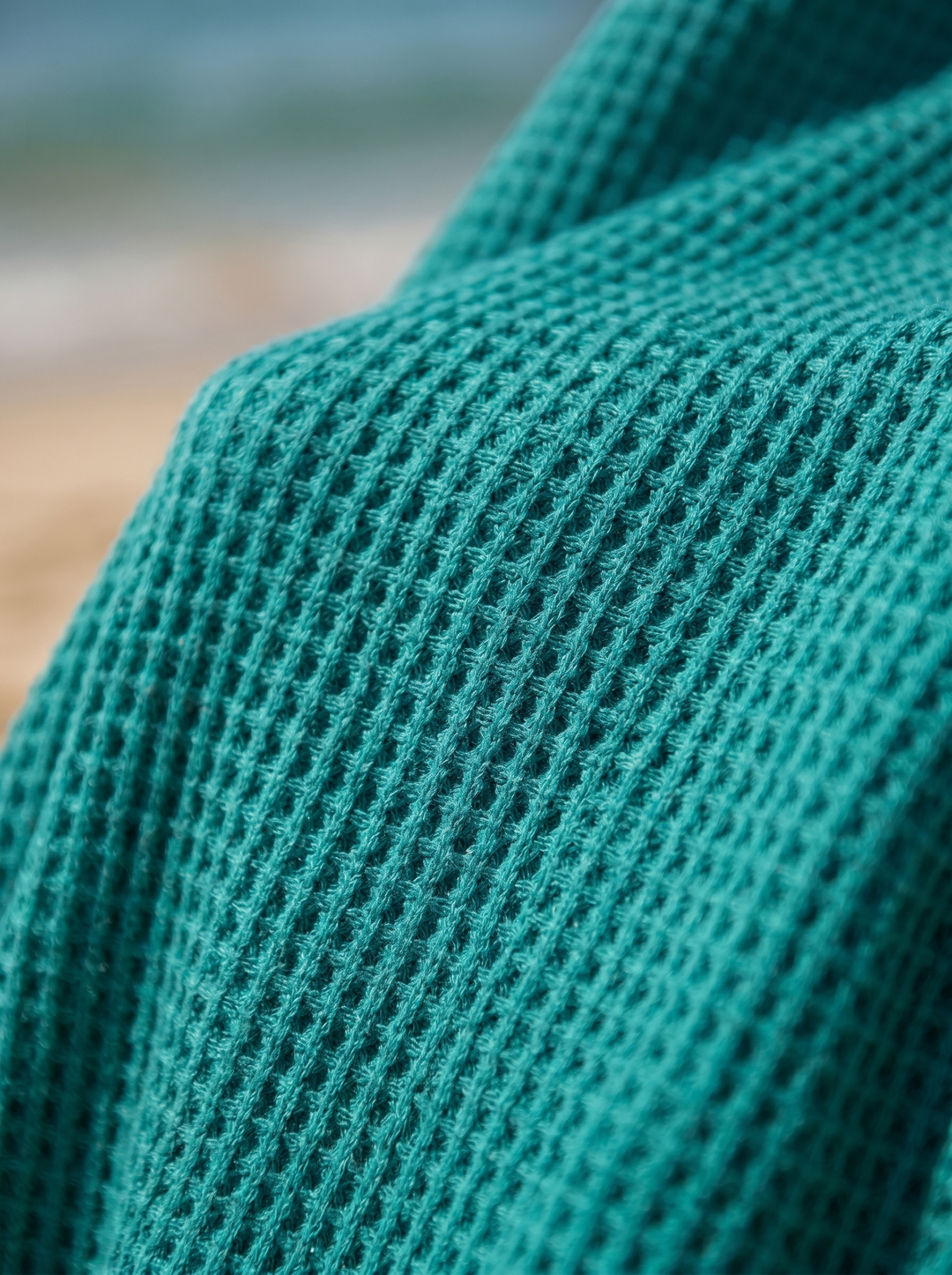 Waffle Knit Cover-Up Mini Dress