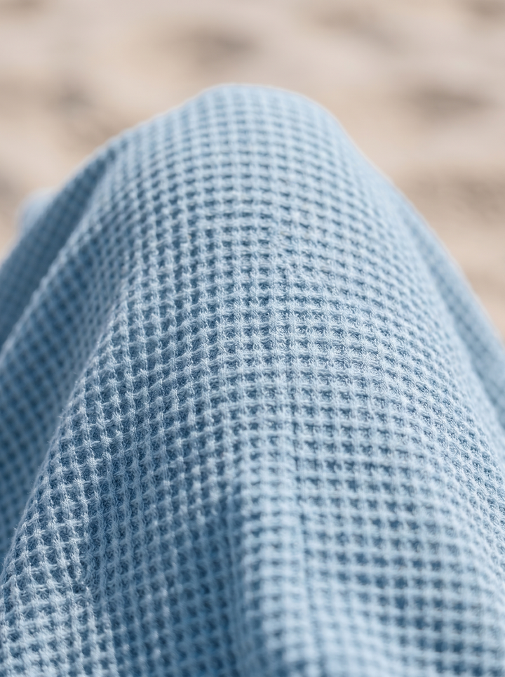 Waffle Knit Cover-Up Mini Dress