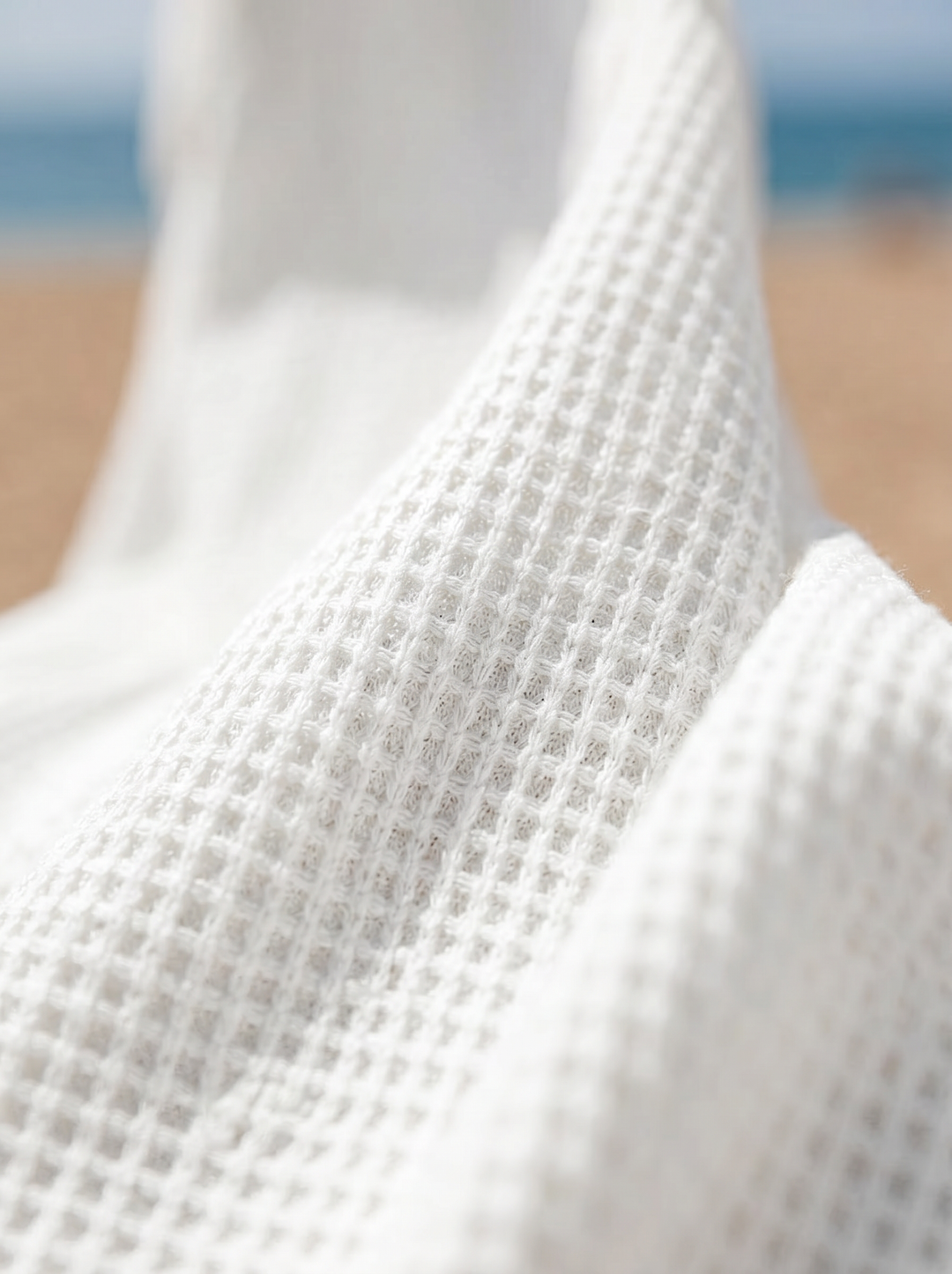 Waffle Knit Cover-Up Mini Dress