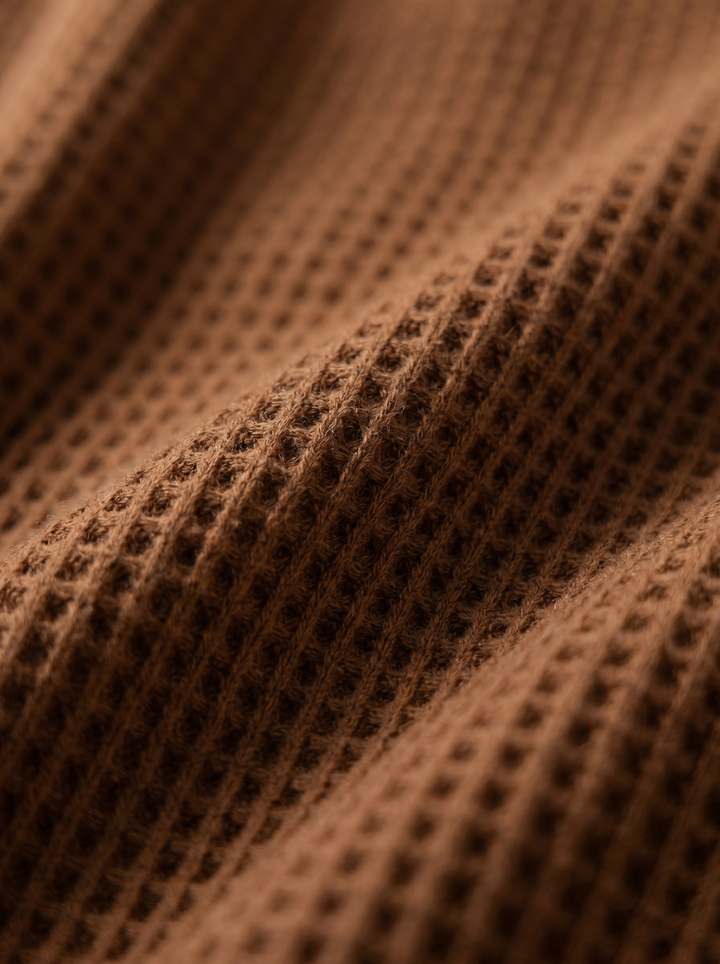 Waffle Knit Cover-Up Mini Dress