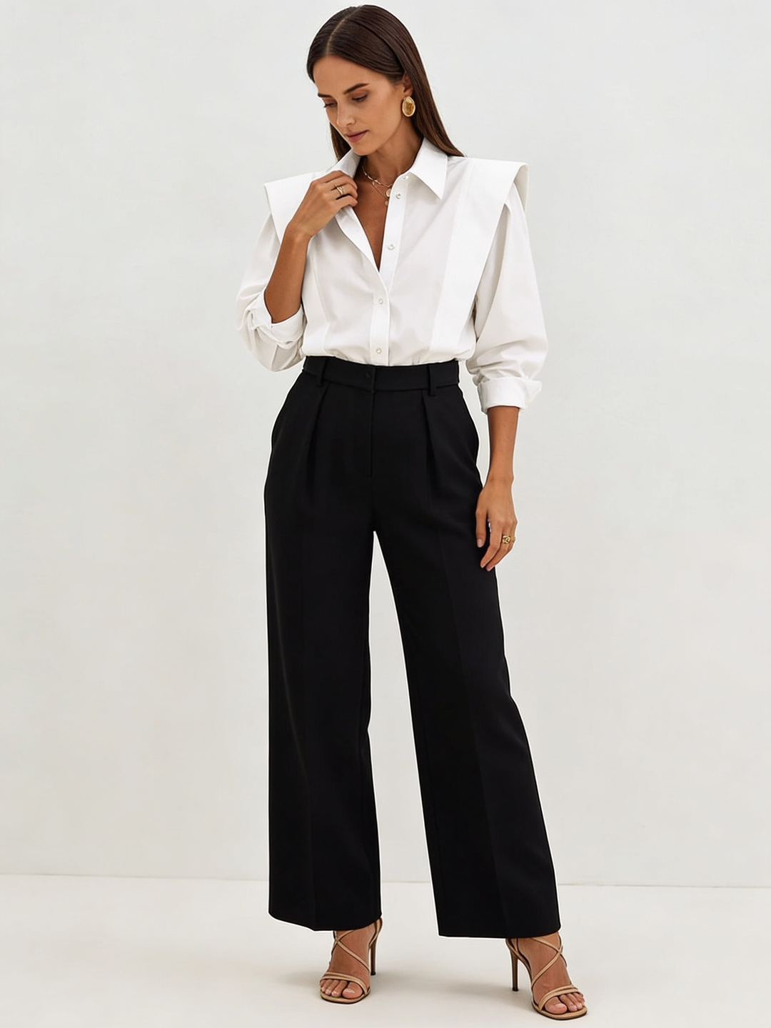 Oversized Button Down Cotton Shirt