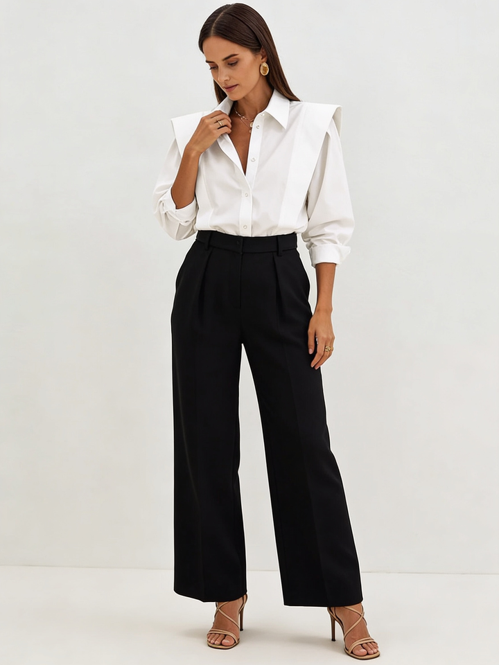Oversized Button Down Cotton Shirt