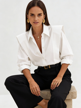 Oversized Button Down Cotton Shirt