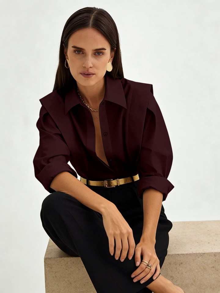 Oversized Button Down Cotton Shirt