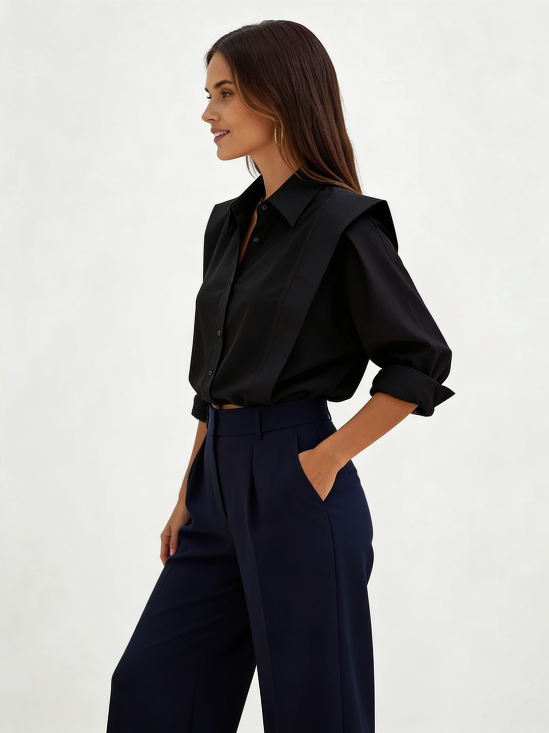 Oversized Button Down Cotton Shirt
