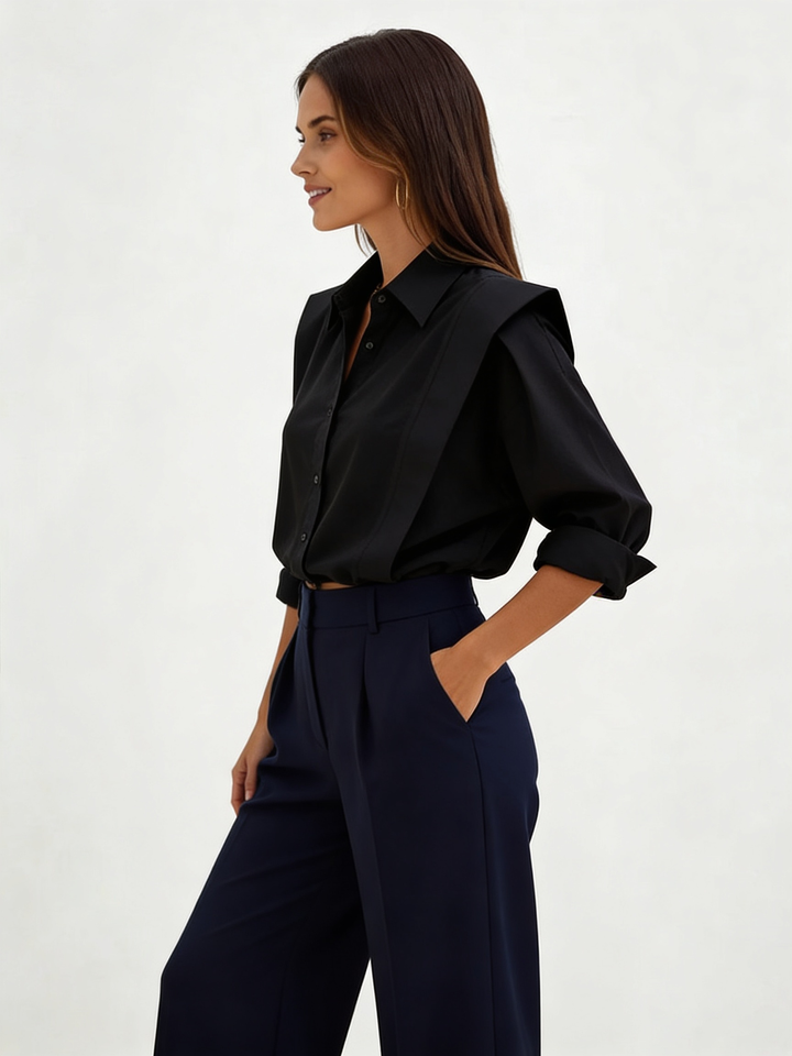 Oversized Button Down Cotton Shirt