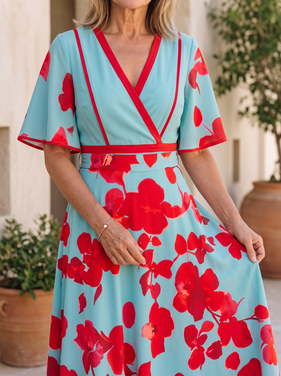 Leila | Elegant Floral Dress