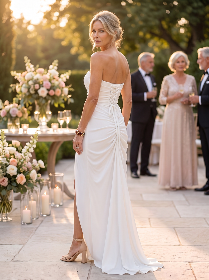 Beatrice | Elegant Draped Maxi Dress