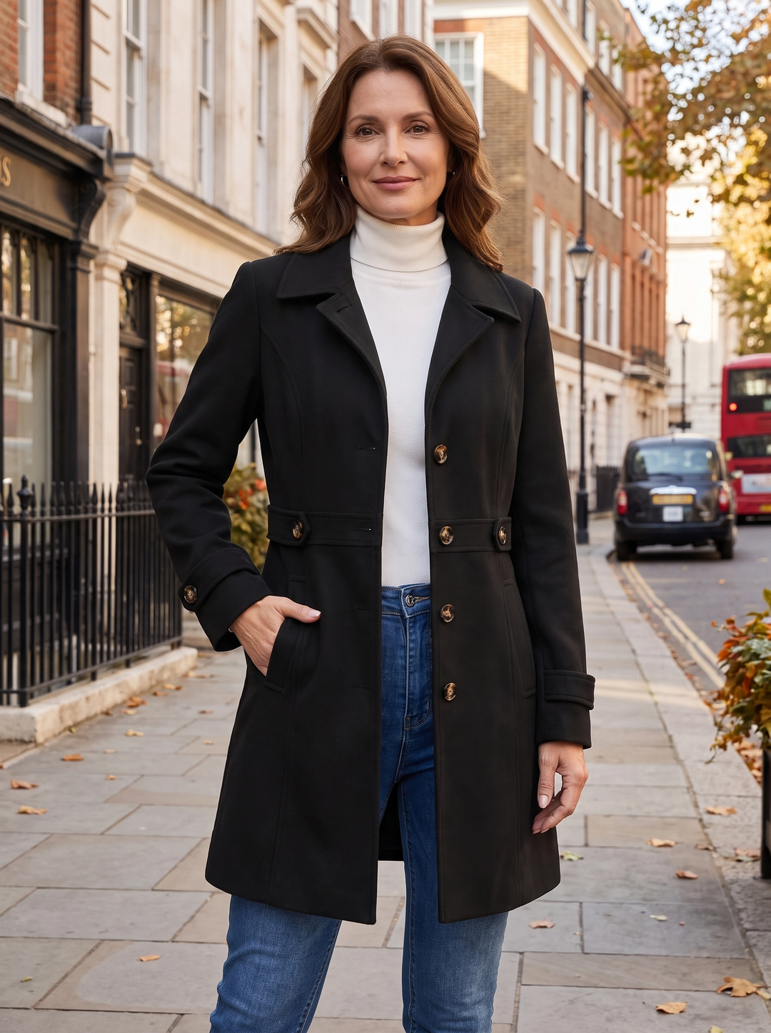 Women’s Tailored Belted Trench Coat for Autumn