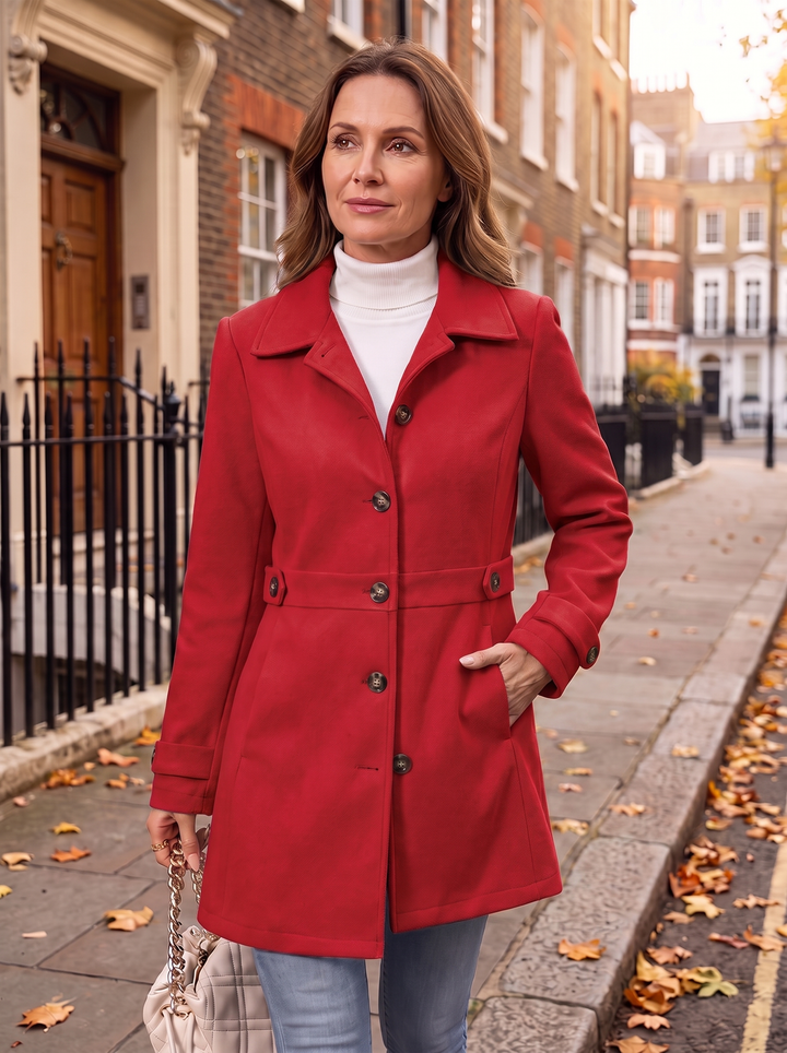 Women’s Tailored Belted Trench Coat for Autumn