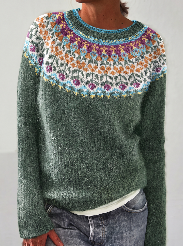 Arvine | Women's Nordic Knit Pullover Sweater