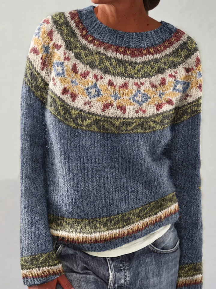 Arvine | Women's Nordic Knit Pullover Sweater